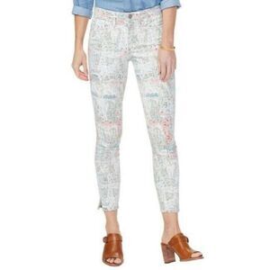 NEW NYDJ Ami Ankle Skinny Jeans Paisley Size 10